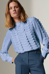 Ameria Blouse Ice Blue Lace Ameria Blouse Ice Blue Lace
