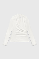 Amaldo Top Ivory Stretch Jersey