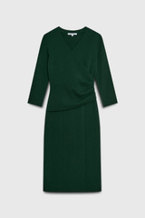 Valerio Dress Forest Green Sculpt Knit