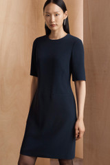 Clever Crepe Lovera Dress Navy