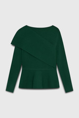 Indra Top Forest Green Sculpt Knit