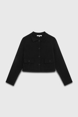 Ashby Jacket Black Sculpt Knit