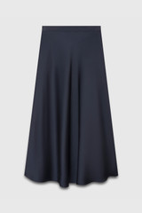 Kelmore Skirt Midnight Navy Satin Kelmore Skirt Midnight Navy Satin