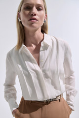 Aria Blouse Ivory Silk Aria Blouse Ivory Silk
