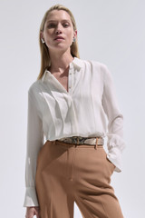 Aria Blouse Ivory Silk Aria Blouse Ivory Silk