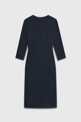Valerio Dress Navy Sculpt Knit