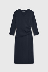 Valerio Dress Navy Sculpt Knit
