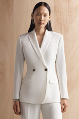 Clever Crepe Knighton Jacket Ivory Clever Crepe Knighton Jacket Ivory