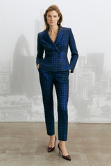 Amerton Jacket Navy Metallic Houndstooth Tweed