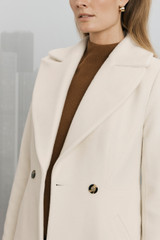 Holland Coat Ivory Wool
