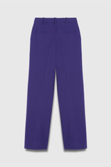 Adelaide Wide-Leg Trousers Dark Violet Stretch Tailoring