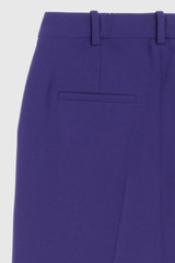 Adelaide Wide-Leg Trousers Dark Violet Stretch Tailoring