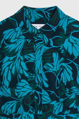 Sirolo Dress Forest Green And Navy Multicolour Crepe