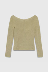 Zora Top Gold Metallic Knit
