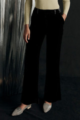 Lexington Flared Trousers Black Velvet