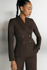 365 Pure Wool Albans Jacket Chocolate