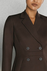 365 Pure Wool Albans Jacket Chocolate