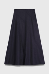 Ciano Skirt Navy Wool Blend