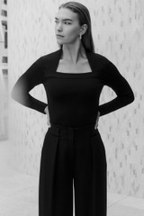Sculpt Knit Carlisle Top Black Sculpt Knit Carlisle Top Black