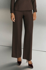 365 Pure Wool Adelaide Wide-Leg Trousers Chocolate