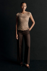 365 Pure Wool Adelaide Wide-Leg Trousers Chocolate