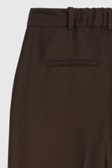 365 Pure Wool Adelaide Wide-Leg Trousers Chocolate