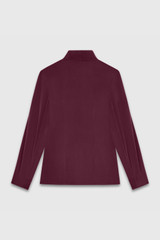 Bowery Blouse Plum Stretch Silk