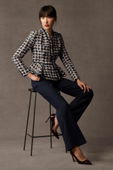 Corla Jacket Navy Multicolour Tweed