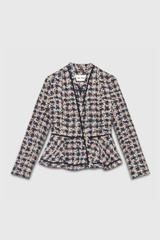 Corla Jacket Navy Multicolour Tweed