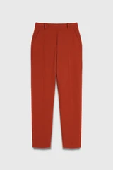 Tavira Slim-Leg Trousers Sienna Orange Sculpt Stretch Crepe