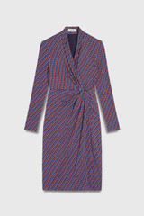 Greenwich Dress Navy Multicolour Jersey