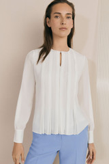 Sariano Blouse Ivory Crepe