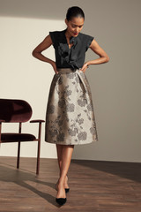 Rialto Skirt Oyster Hydrangea Jacquard Rialto Skirt Oyster Hydrangea Jacquard