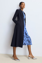 Finchley Coat Navy Crepe