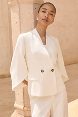 Clever Crepe Ansdell Jacket Ivory
