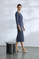 Adara Jacquard Top Blue Multicolour