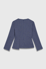 Adara Jacquard Top Blue Multicolour