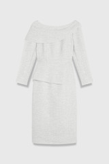 Palmerston Tweed Dress Winter White