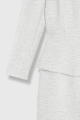 Palmerston Tweed Dress Winter White