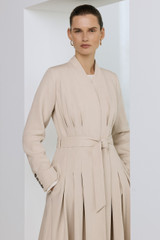 Cervo Water Repellent Trench Coat Stone