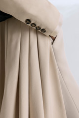 Cervo Water Repellent Trench Coat Stone