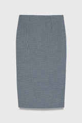 Kerrison Houndstooth Pencil Skirt Navy And Ivory