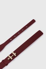Harley Leather Belt Burgundy