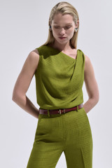 Harley Leather Belt Burgundy