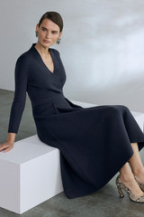 Lamont Sculpt Knit Dress Navy Lamont Sculpt Knit Dress Navy
