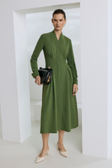 Doppio Crepe Andria Dress Spring Green