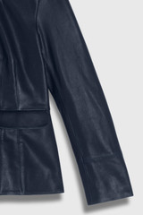 Ginevra Leather Jacket Navy