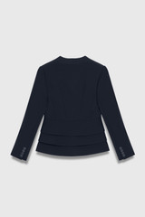 Clever Crepe Henley Jacket Navy Clever Crepe Henley Jacket Navy