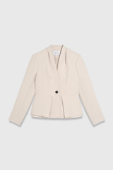 Doppio Crepe Clifton Jacket Stone