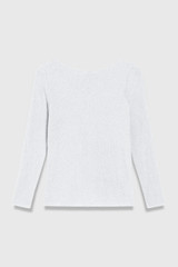 Sentiero Metallic Knit Top Silver